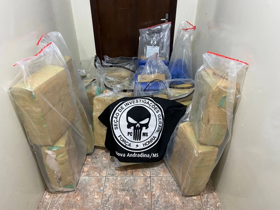 Nova Andradina: Polícia apreende meia tonelada de maconha com traficante