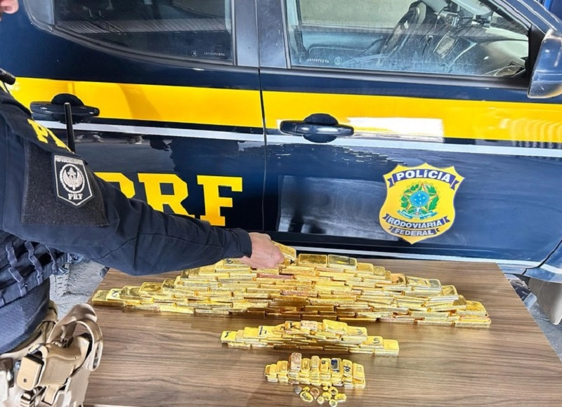  Maior apreensão de ouro do Brasil é feita pela PRF com 103 kg em Roraima
