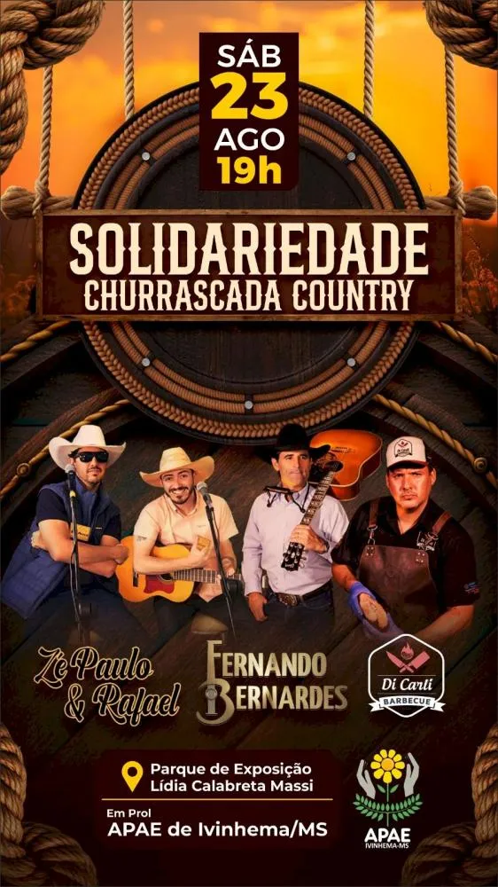Churrascada Country une solidariedade e música sertaneja em Ivinhema